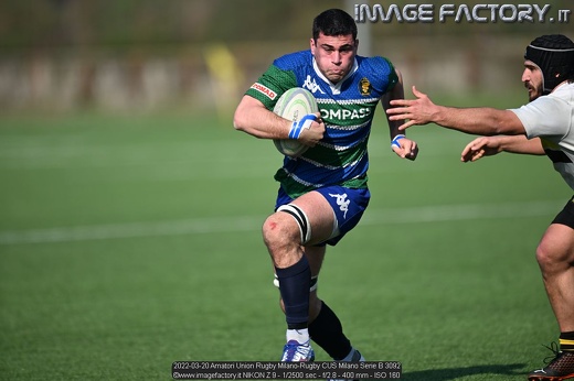 2022-03-20 Amatori Union Rugby Milano-Rugby CUS Milano Serie B 3092